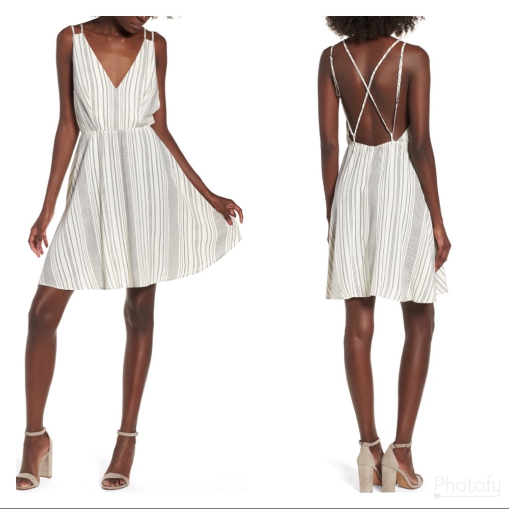 BP. | Striped Strappy Swing Dress XXL
